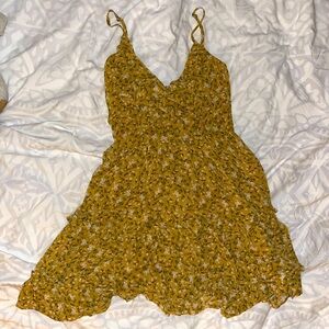 L.A. Hearts Dark Yellow Floral Sundress